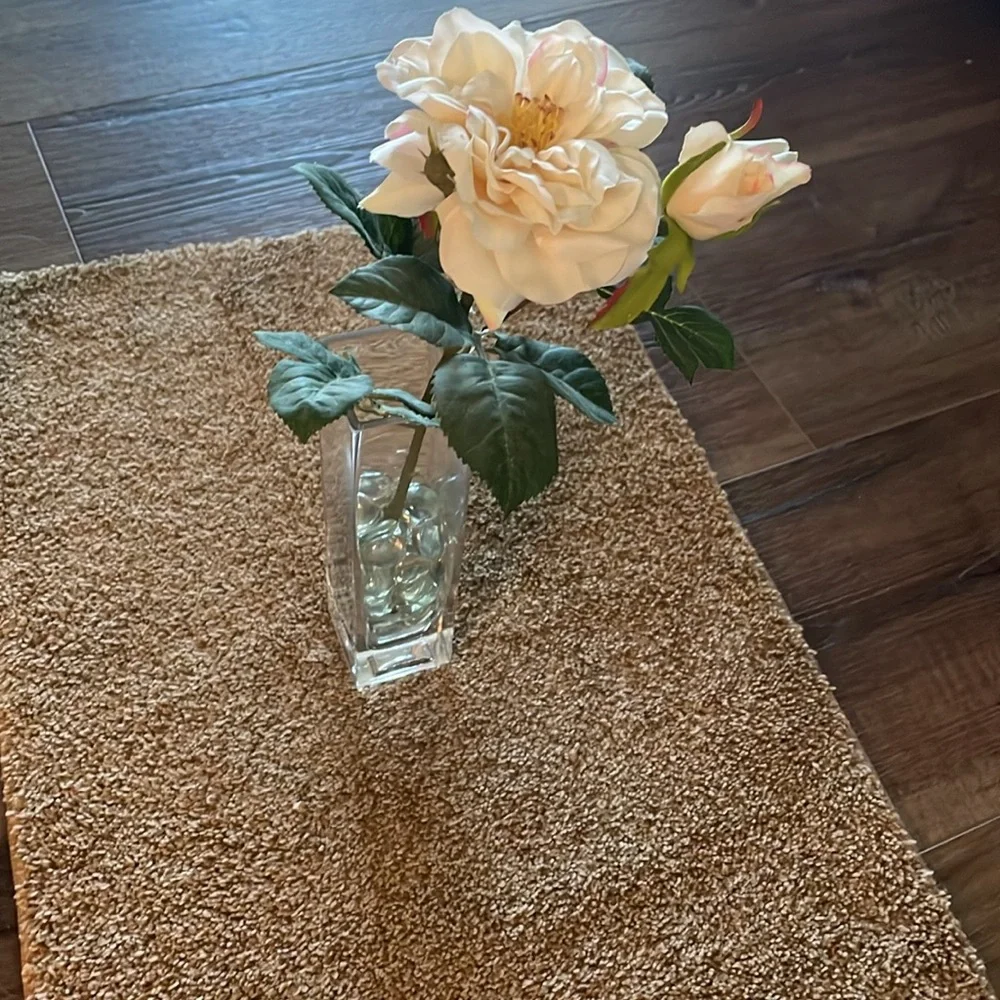 Beautiful realistic looking blooming rose with bud